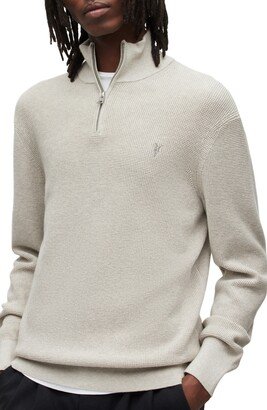 Thermal Cotton & Wool Quarter Zip Pullover