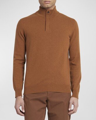 Men's Cashmere Quarter-Zip Sweater-AC