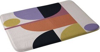 Color Poems Mid Century Modern Abstract Memory Foam Bath Mat