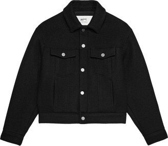 Long-Sleeve Wool Jacket