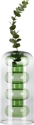 Green Tall Bump Vase