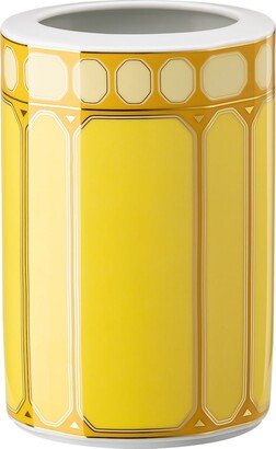 Signum vase, Porcelain, Medium, Yellow