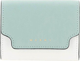 Logo Printed Two-Toned Wallet-AA