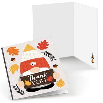 Big Dot Of Happiness Fall Gnomes - Autumn Harvest Party Thank You Cards (8 count)