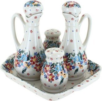 Blue Rose Pottery Blue Rose Polish Pottery Tara Table Accessory Set