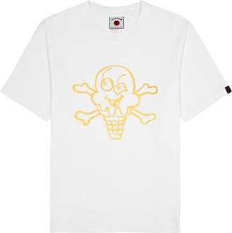 Ice Cream Cones N Bones Printed Cotton T-shirt