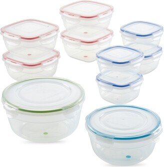 Lock n Lock Easy Essentials Color Mates 20-Pc. Food Storage Container Set