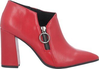 Ankle Boots Red-AA