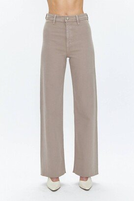 Penny High Rise Wide Leg Pant In Burlock