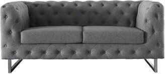 Avoca 67.3'' Fabric Rolled Arm Loveseat