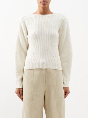 Rosa Draped-back Cashmere Sweater