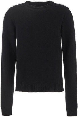 Long Sleeved Crewneck Knitted Jumper-AB