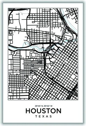 Stanley Print House Map Of Houston Texas