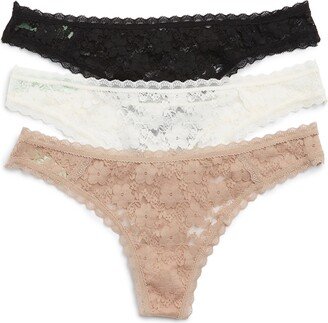 Lady In Lace Thong - Pack of 3