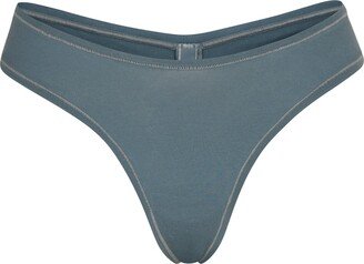 Cotton Jersey Dipped Thong | Kyanite