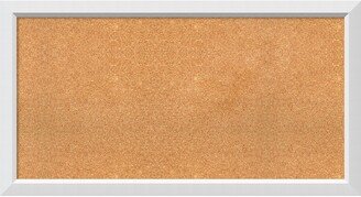 Framed Cork Board, Choose Your Custom Size, Blanco White Wood