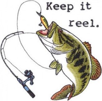 Keep It Reel Embroidered Fishing Towel