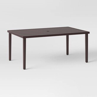 Brookfield Rectangle Patio Dining Table - Light Brown