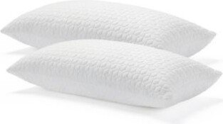 Dream Collection By Lucid 2 Pack Customizable Fiber Shredded Foam Pillows With Zippered Inner Cover