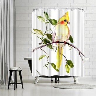 71 x 74 Shower Curtain, Cockatiel 3 by Suren Nersisyan