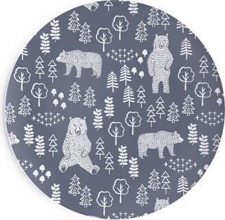 Salad Plates: Woodland Bear Salad Plate, Gray