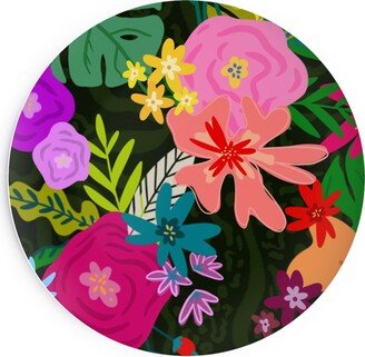 Salad Plates: Always Growing- Jungle Florals Large Scale Salad Plate, Multicolor