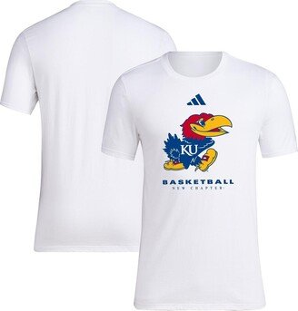 Men's White Kansas Jayhawks On Court Fresh T-shirt