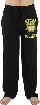 Cartoon Character Mens Black Sleep Pajama Pants-XL