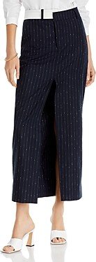 Maaike Pinstriped Maxi Skirt