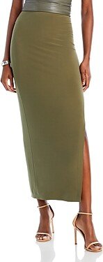 Side Slit Long Skirt-AA