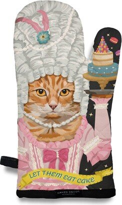 Fabulous Orange Tabby As Marie Antoinette - Let Them Eat Cake Oven Mitt