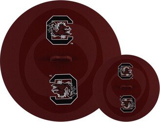 MasterPieces FanPans Team Logo Silicone Lid Set, 2 Pack - NCAA South Carolina Gamecocks