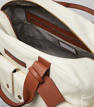 Grained Leather Leisure Bag