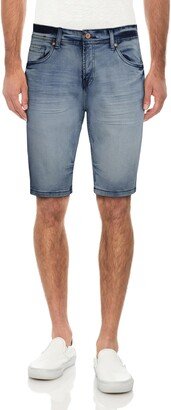 Cultura Belted Longline Denim Shorts