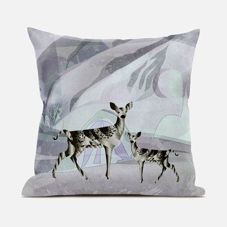 Amrita Sen Designs Amrita Sen Curious Deer Indoor Outdoor Pillow-AA