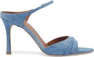 Malone Souliers by Roy Luwalt Malone Souliers Denim Una Heeled Sandals 90