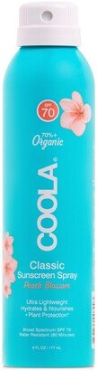 Classic Body Organic Sunscreen Spray Spf 70 - Peach Blossom, 6-oz.