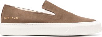 Leather Slip-On Sneakers-AB