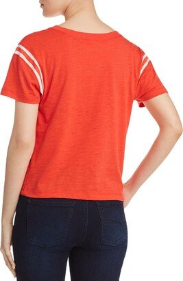 Football Womens Short Sleeve Knit T-Shirt