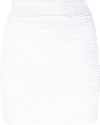 Textured Knitted Mini Skirt