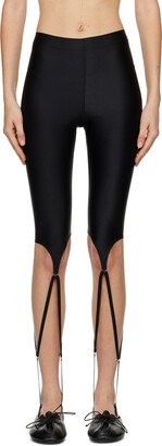 Black Stirrup Leggings-AA