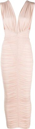 Chance ruched midi dress