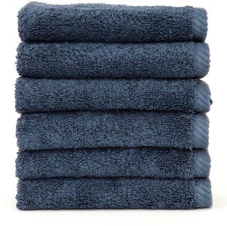 Midnight Blue Soft Twist Washcloths - Set of 6