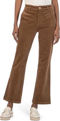 Kelsey High Waist Ankle Flare Corduroy Pants