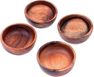 Handmade Feeling Famished Small Wood Bowls