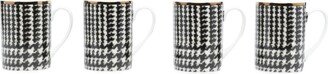 Wessex houndstooth mugs (set of four)