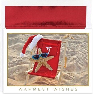 Masterpiece Studios Warmest Wishes 16-Count Boxed Christmas Cards with Foil-Lined Envelopes, 7.8