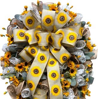 Sunflower Front Door Wreath/Farmhouse Porch Decor Summer Fall Everyday