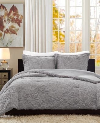 Closeout Norfolk Reversible Faux Fur Comforter Sets