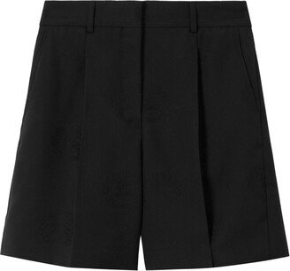 Equestrian Knight-motif tailored shorts